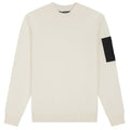 Malelions Knitted Pocket Sweater Off White