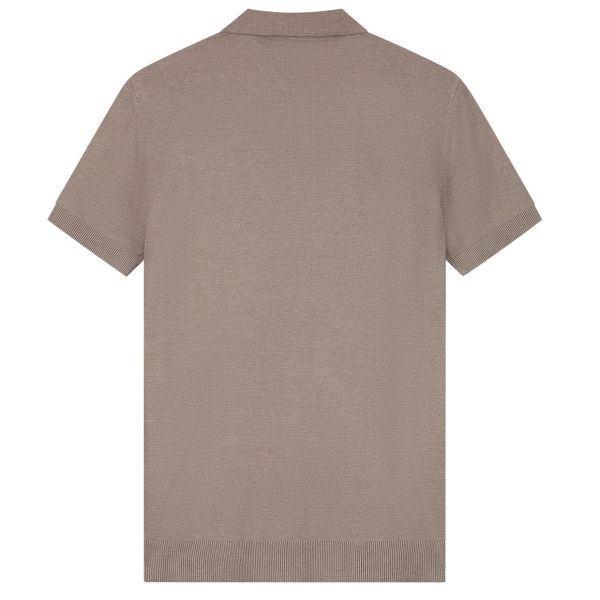 Malelions Knitted Polo Beige