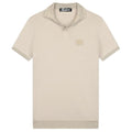Malelions Knitted Signature Patch Polo Beige