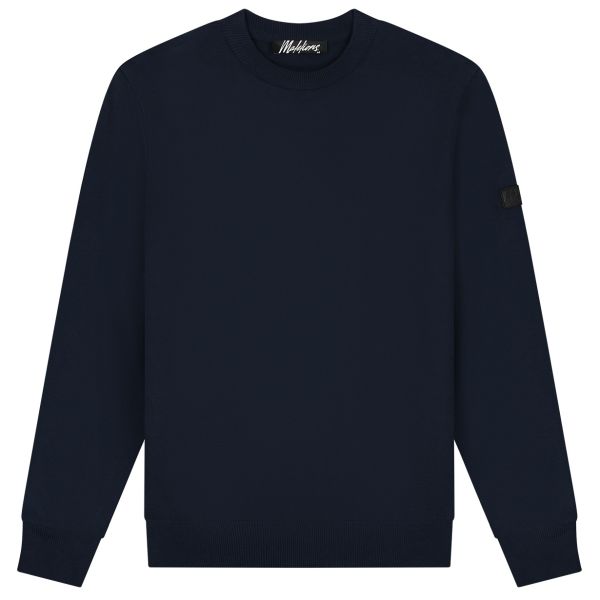 Malelions Knitted Sweater Navy