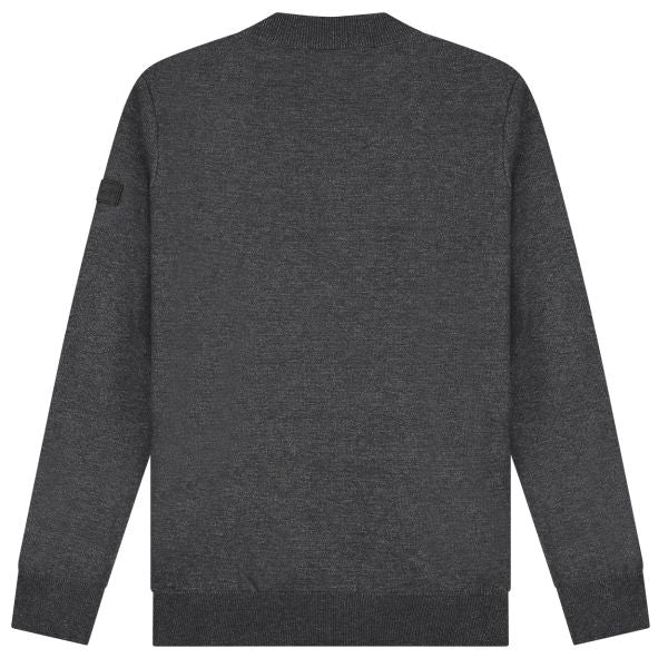 Malelions Knitted Sweater Antraciet