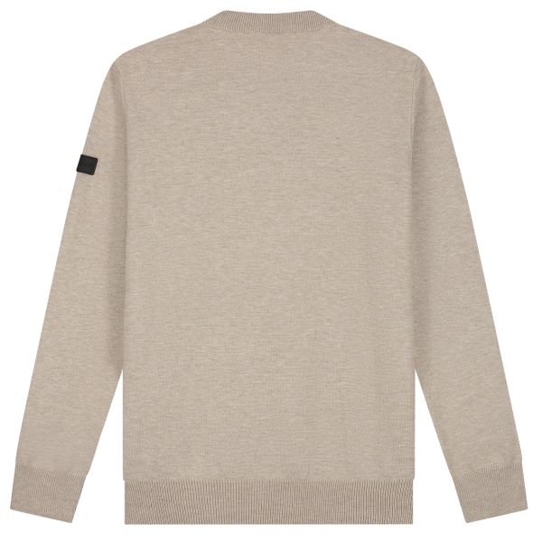 Malelions Knitted Sweater Beige