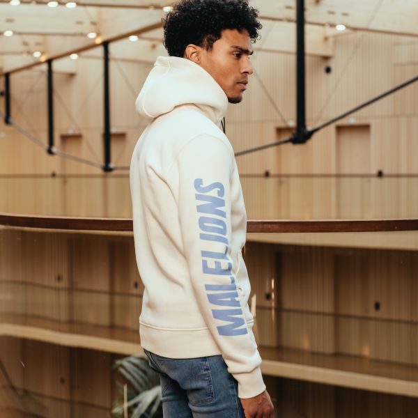 Malelions Lective Hoodie Off White