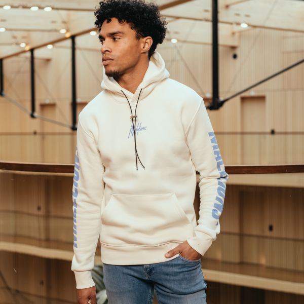 Malelions Lective Hoodie Off White
