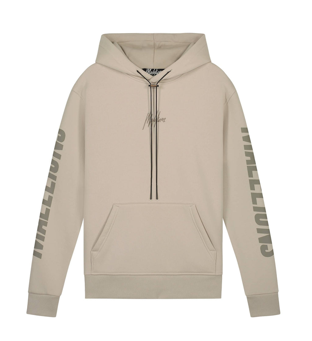 Malelions Lective Hoodie Zand M2-SS22-13