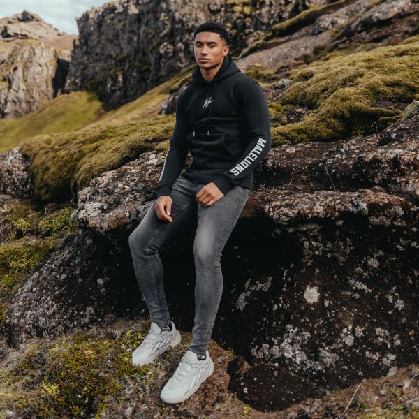 Malelions Lective Hoodie Zwart