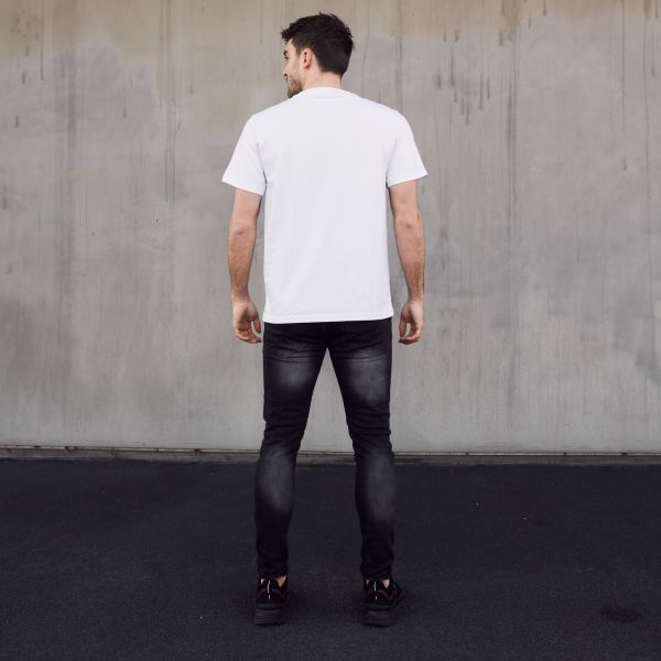 Malelions Line T-shirt Wit