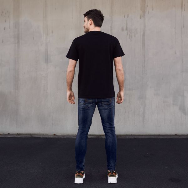 Malelions Line T-shirt Zwart