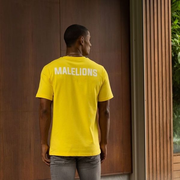 malelions logo t-shirt 2.0 geel