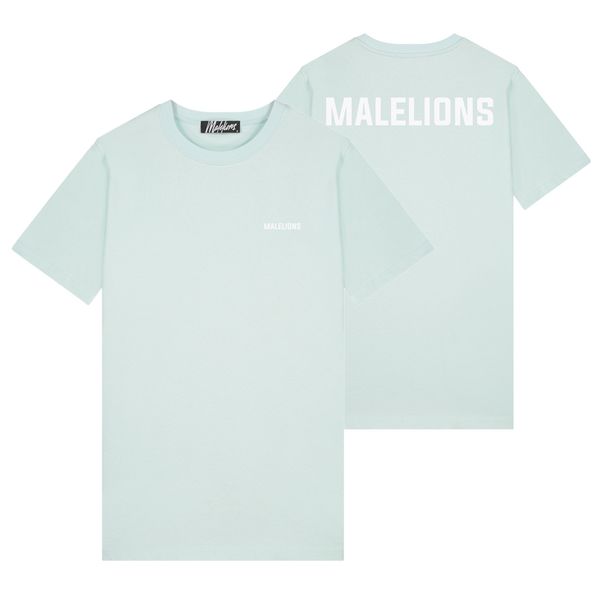 Malelions Logo 2.0 T-shirt Licht Blauw