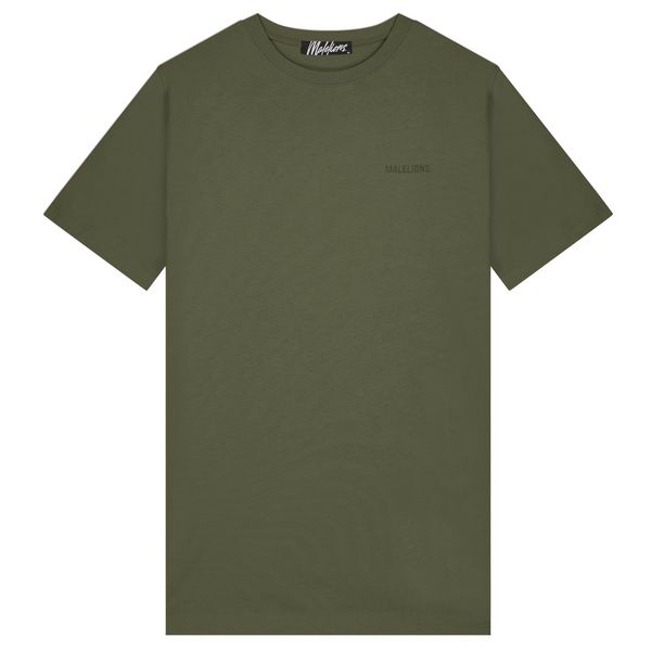 malelions logo t-shirt donker groen