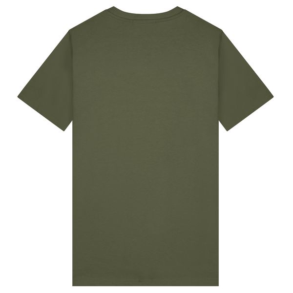 malelions logo t-shirt donker groen