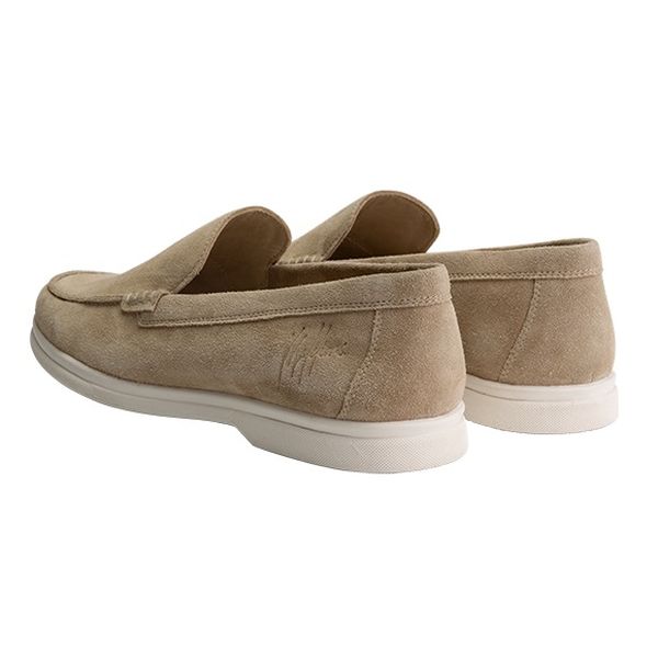 Malelions Low Top Signature Loafers Beige