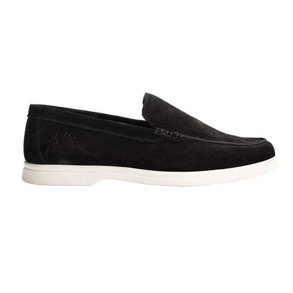 Malelions Low Top Signature Loafers Zwart
