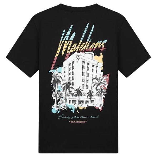 Malelions Casa T-shirt Zwart