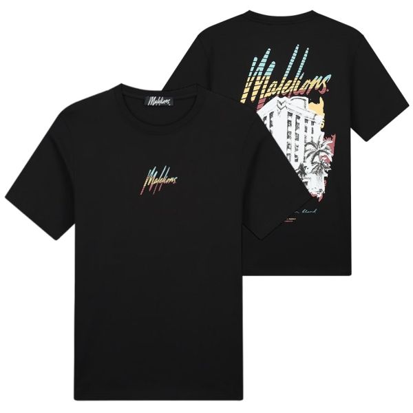 Malelions Casa T-shirt Zwart