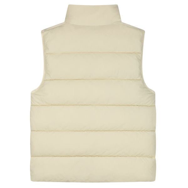 Malelions Matt Crinkle Padded Bodywarmer Beige