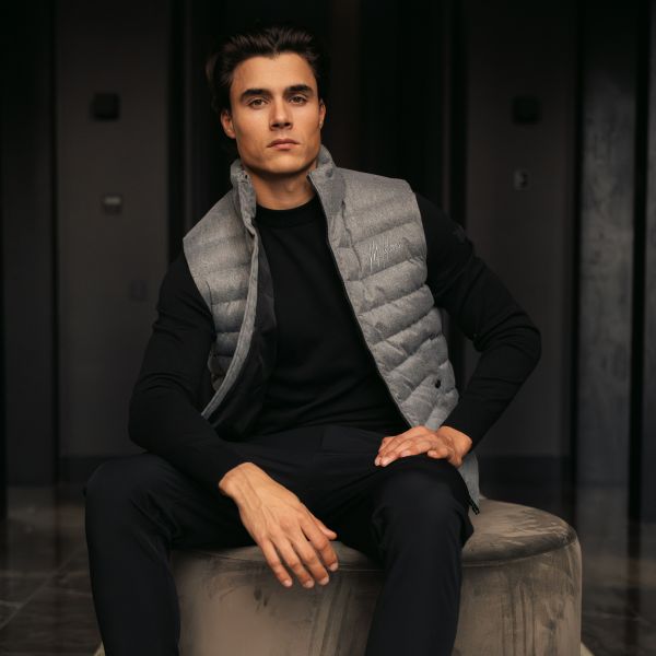 Malelions Melange Bodywarmer Grijs