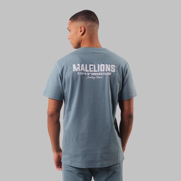 malelions members club t-shirt blauw