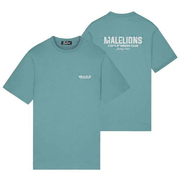malelions members club t-shirt blauw