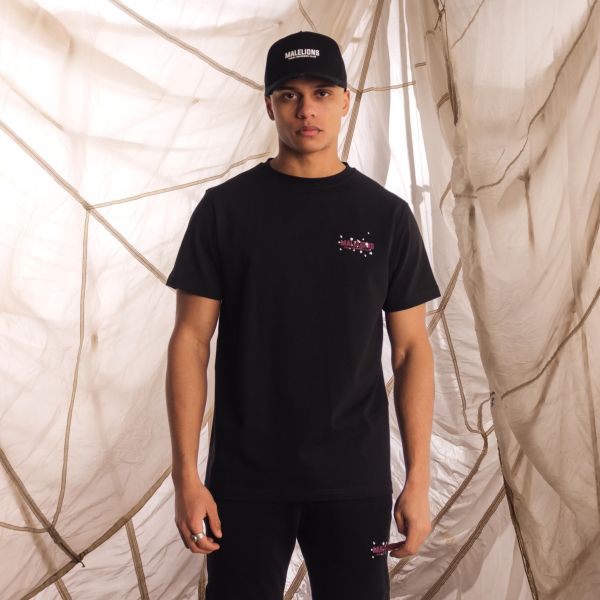 malelions members club t-shirt zwart
