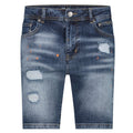 malelions men biker denim donker blauw