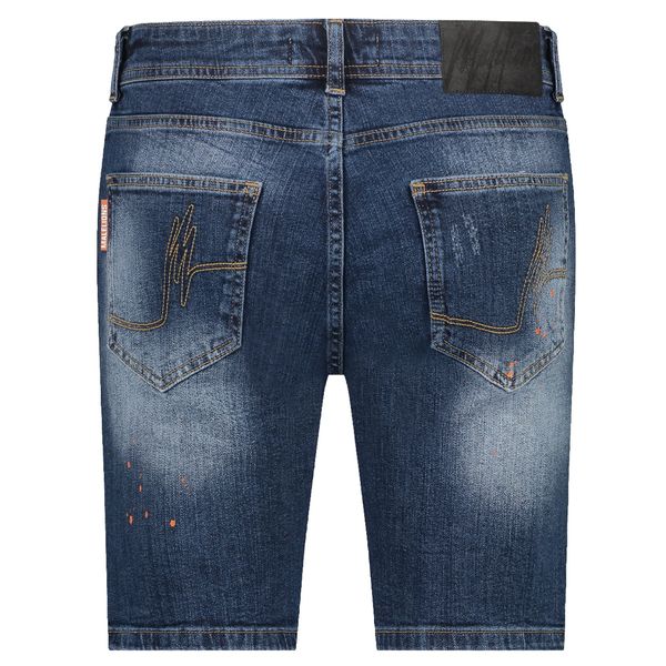 malelions men biker denim donker blauw