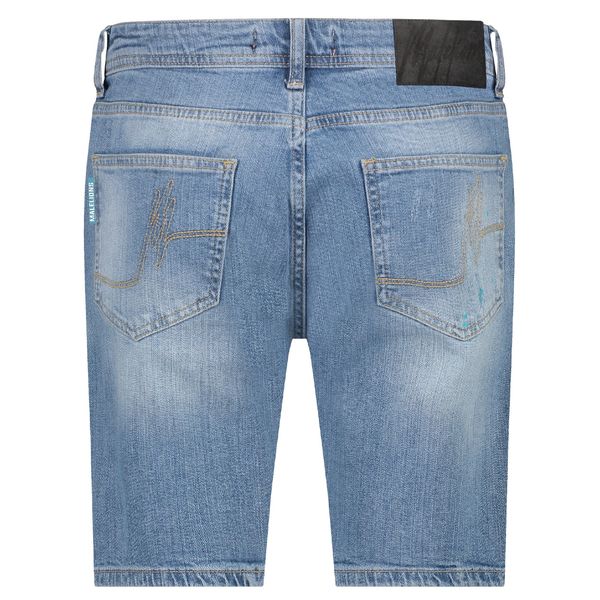 malelions men biker denim licht blauw
