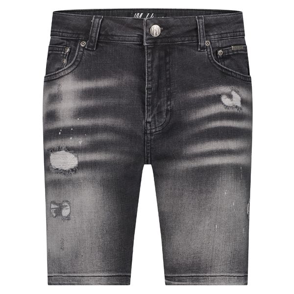 malelions men biker denim zwart