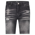 malelions men biker denim zwart