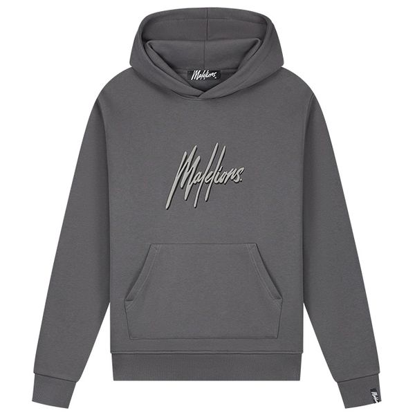 malelions men duo essentials hoodie antraciet