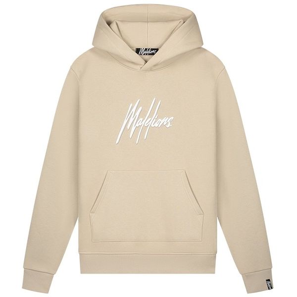 malelions men duo essentials hoodie beige