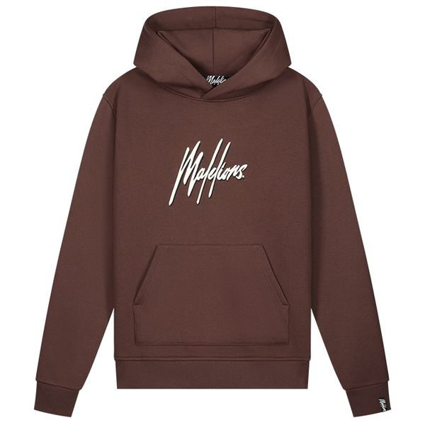 malelions men duo essentials hoodie bruin