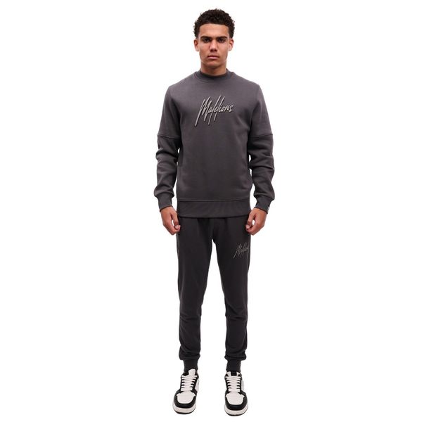 malelions men duo essentials sweater antraciet