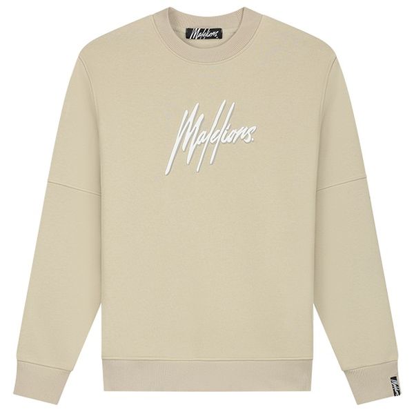 malelions men duo essentials sweater beige