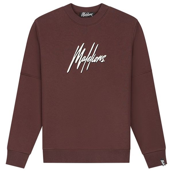 malelions men duo essentials sweater bruin