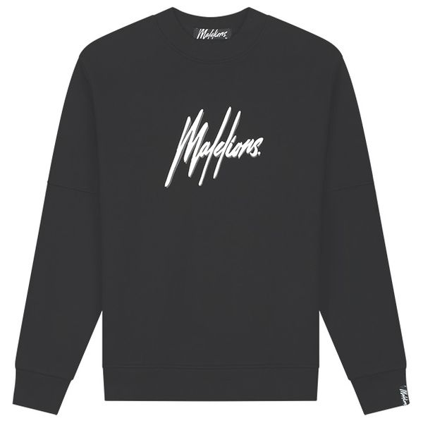 malelions men duo essentials sweater zwart