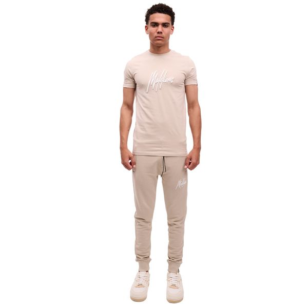 malelions men duo essentials t-shirt beige
