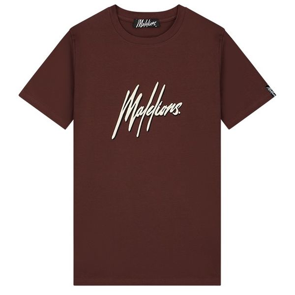 malelions men duo essentials t-shirt bruin