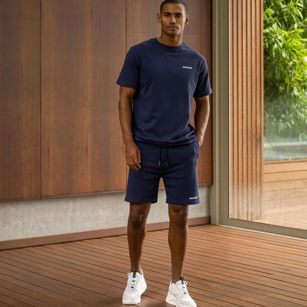 malelions men logo korte broek 2.0 navy
