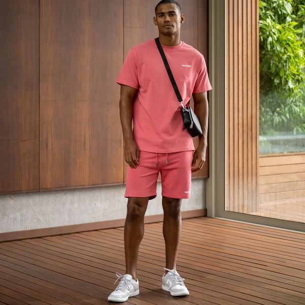 malelions men logo korte broek 2.0 rood