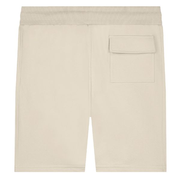 malelions men logo korte broek beige