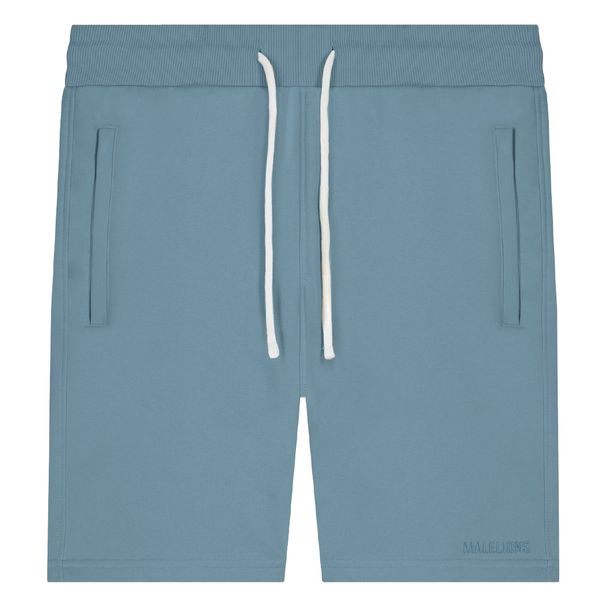 malelions men logo korte broek blauw