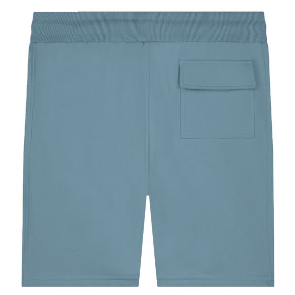 malelions men logo korte broek blauw