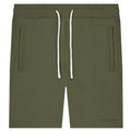 malelions men logo korte broek donker groen