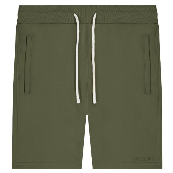 malelions men logo korte broek donker groen