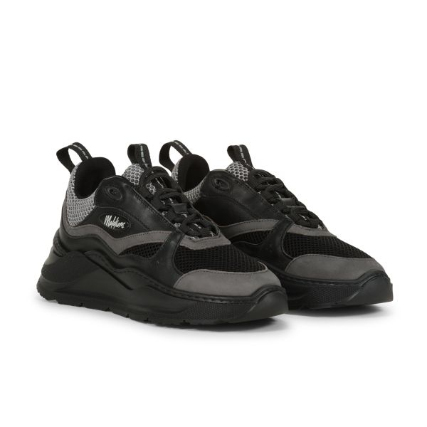 Malelions Mesh Runner Sneaker Antraciet