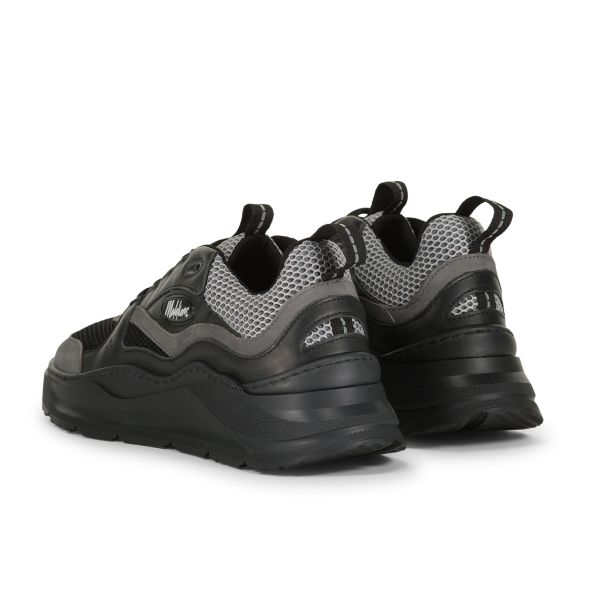Malelions Mesh Runner Sneaker Antraciet