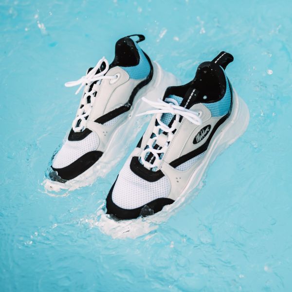 Malelions Mesh Runner Sneaker Blauw