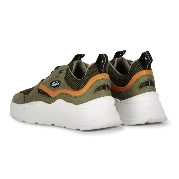 Malelions Mesh Runner Sneaker Donker Groen